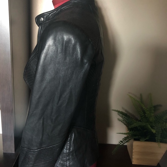 Soft, black, leather jacket. Great for fall. Great price. - Picture 3 of 7
